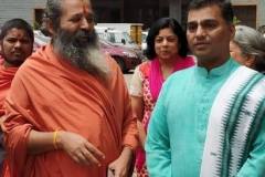 With Swami Madhusudhananda Puri ji