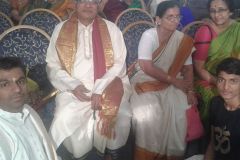 With Prof NV Raghuramji Dr R Nagarathna Didi and Dr Latha Venkatram