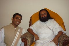 With Sri Sri Ravishankar Guruji