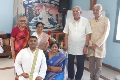 With my Yogic Parents Dr R Nagarathna Didi and Prof NV Raghuram ji and Yoga Bandhus Sister Revathi Sri Prasad and Vanajamma