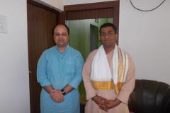 With Dr Purushottam RajimwaleHead of Akhalkot Shivapuri Ashrama