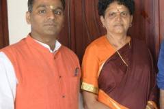 With Sister Vasantha Rani Amma Educationalist Dharmapuri