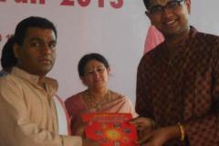With Spiritual Discourser Sri Dushyant Sridhar at HSSF Chennai