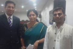 With Actress Sudha Belawadi and Dr Zeeshan Ali