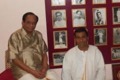 With Sangeeta Samrat Dr Balamurali Krishna at his Chennai Residence